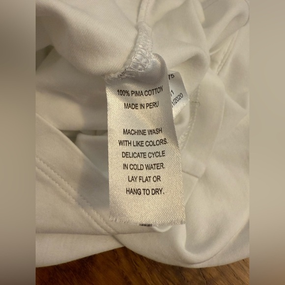 Lila and Hayes Pima Cotton White Girls Shirt with Peter Pan Collar size 6 - Picture 8 of 8